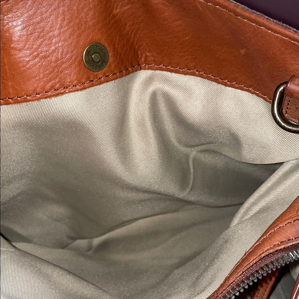 American Leather Co. Brown Shoulder Bag - Picture 14 of 16